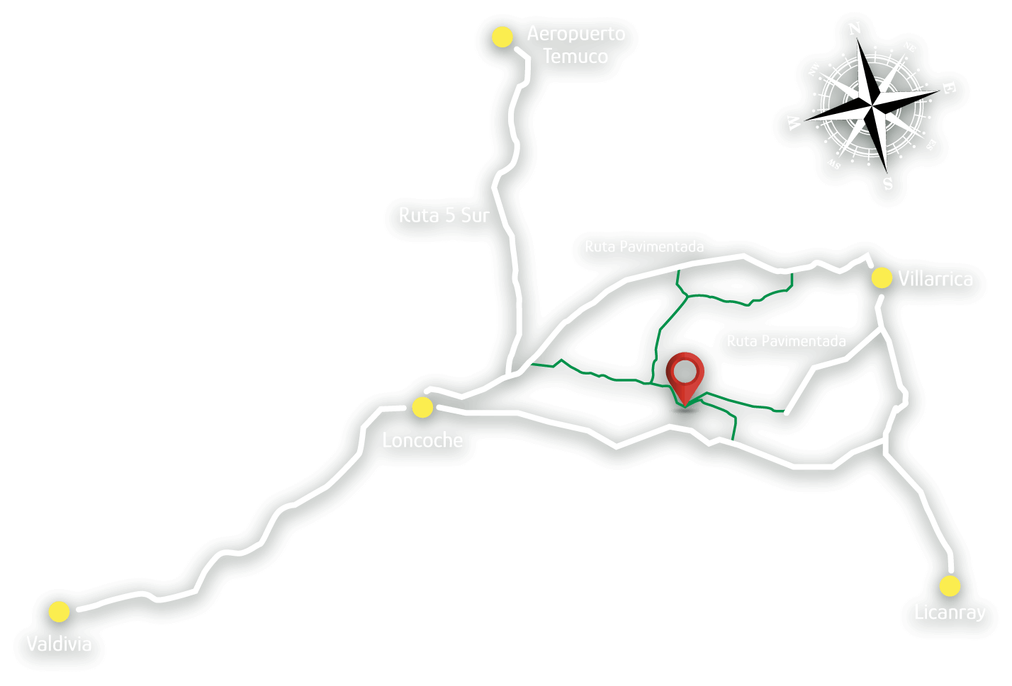Mapa parcelas en Villarrica